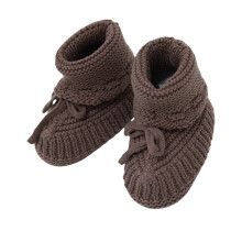 Ademende Prewalker Crib Shoes Eerste wandelschoenen-donkerbruin