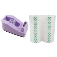 Desktop Tape Dispenser with 16Rolls Transparent Tape for Packaging in Office,Restaurant, Flower Shop,Cake Shop