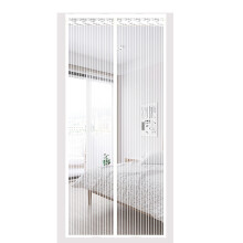 Magnetischer Müsquitoschutzvorhang mit 9 Magnetpaaren, Weiß, 80 cm x 200 cm