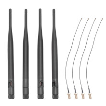 915MHz LoRa Antenna 5dBi SMA Male 195mm + IPEX to SMA Female Cable for Meshtastic ESP32 LoRa 32 V3 HTCC-AB02S(Pack of 4)