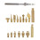 Heat Insert Nut Iron Tip Trimming Tool Soldering TS100 Iron Tip 3D Printing Modify Finishing Tool Internal Brass Thread 1