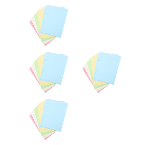 200Sheets Multi Color Refill Paper Loose Leaf Notebook Binder Inserts