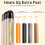 Hatteker 3Barrel Curling Iron 25mm Diameter Ceramic-Coated 2Temperature Settings 4