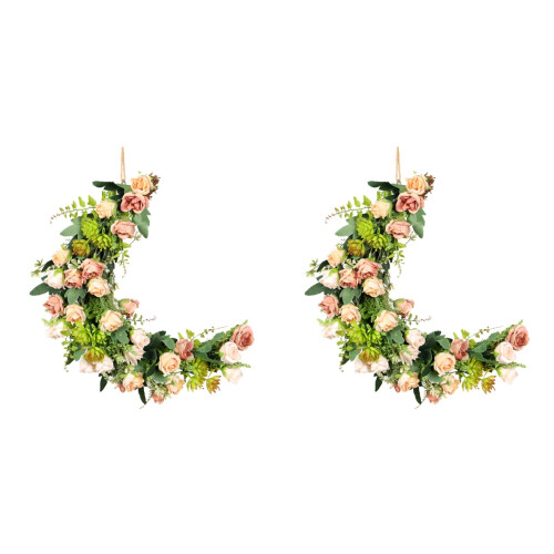 2Pcs Decoração Floral Artificial Multicolor Para E