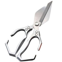 Multifunctionele, Robuuste Keukenschaar, Gevogelteschaar, Robuuste Schaar voor Het Knippen van Botten, Nieuwe 2-in-1 Ergonomische Keukenschaar, Zilver