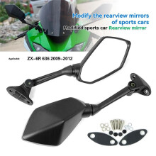 Motorcycle Rear View Mirror for ZX-6R ZX-636 2009-2012 Reflective Mirror Reverse Mirror Motorcycle Accessories