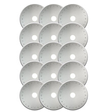 15PCS 45mm Rotary Cutter Blades for Olfa, Replacement Rotary Blade for Fabric, Quilting, Sewing