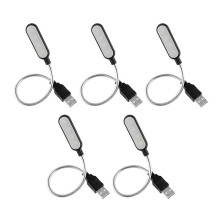 En Maher Multifunktionell USB-Lampa för Bärbar Dator, Utrustad med Flexibel Svanhals, LED-Teknik för Ögonskydd för Läsning.
