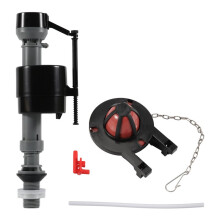 Toilet Float Replacement Kit, Universal Toilet Flusher Replacement Kit and 2 Inch Toilet Flapper Replacement 1set