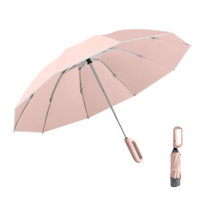Windproof Umbrella, 10 Ribs, Carabiner Grip