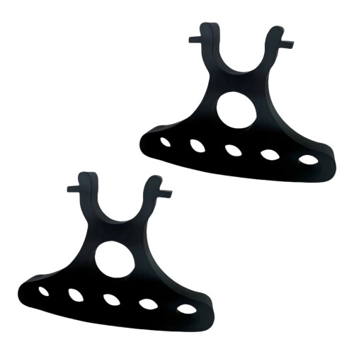 2Pcs Universal Bicycles Handlebars Mounting Brackets-Black