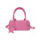 Leichte Handtasche mit ergonomischem Tragegurt und-Rosa 1
