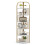 Costway 181.5 cm Tall Corner Bookcase 6-Tier Vertical Display Rack Plant Stand 1