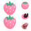 30Pcs Clips De Lápis Rosa PVC Durável Para Recompensas 6
