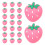 30Pcs Clips De Lápis Rosa PVC Durável Para Recompensas 10