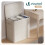 VOUNOT 170L Laundry Basket with Lid, Foldable Hamper with Removable Bag, Beige 2