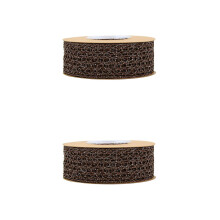2Rolls Coffee Mesh Ribbon Rope Decorative Bowknot Wrap Gift DIY Crafts
