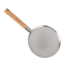 26cm Skimmer Spoon Stainless Steel Wood Handle