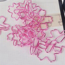 240 St/Lot HÖG KVALITET PläTerade Rosa PapperskläMmor PappersnåL BokmäRke Metall Memo Clip Brevpapper  Blossoms Box Clips