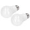 2pk Dimmable E27/E26 LED Bulb 7W 5000K 1