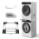Universal Washer Dryer Stacking Kit with Pull Out Shelf, Adjustable Laundry Stacker Frame with Ratchet Strap 1