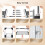 Universal Washer Dryer Stacking Kit with Pull Out Shelf, Adjustable Laundry Stacker Frame with Ratchet Strap 6