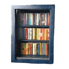 Miniatur-BüCherregal, Taschen-Angst-BüCherregal, HöLzernes Kleines BüCherregal, BüCherregal zum Stressabbau, Tischplatte