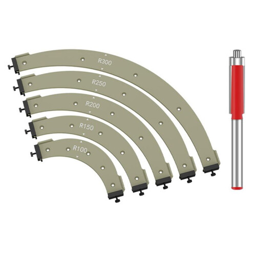 Woodworking Router Arcs Angle Positioning Template Carpentry Special R100-300 Radius Jig Positioning Chamfering Tool