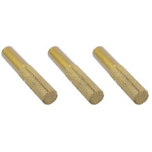 3X Guld 13 mm Dia Diamond Profile Rak Router Bits för Marmor