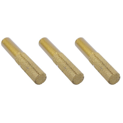 3X Guld 13 mm Dia Diamond Profile Rak Router Bits för Marmor