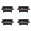 4pcs 90x78mm Square Binding Post Type Speaker Box Terminal Cup Wire Connector Board 1