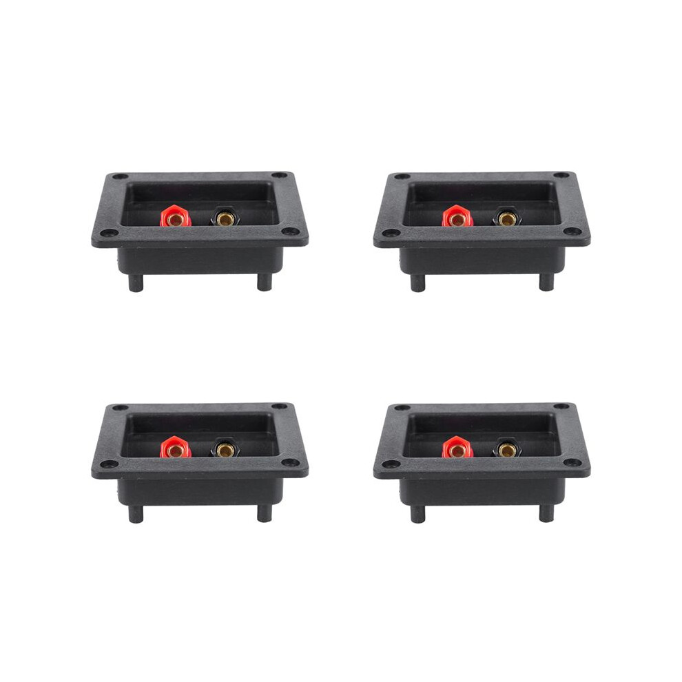 4Pcs 90X78mm Square Binding Post Type Speaker Box Terminal Cup Wire Connector Board Gold 4711700062842