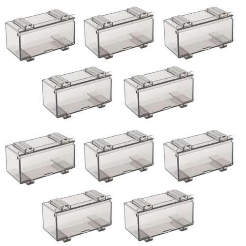 10Pcs Clear Acrylic Display Case for Car Mold, Wheels Car Model Display Case Scale Wheel Display Case B