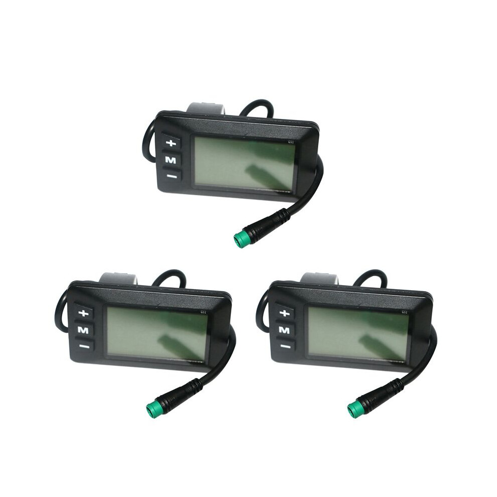 3X Electric Bike Ebike Accessories Controller G51 Lcd Display 5Pin Electric Scooter Accelerator Waterproof Connector 4711429052711