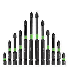 Magnetic Screwdriver Bit Set, Anti-Slip Magnetic Drill Bit Set, S2 Impact Magnetic, Strong Magnetic PH2 Bits, 12PCS