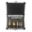 5PCS Step Drill Bit Set, HSS Drill Bits, Automatic Center Punch, Shaped Split Tip, W/Aluminum Case, Step Bits for Metal 1