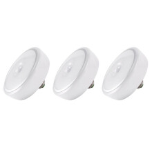 3X 15W Motion Sensor Light Bulb - Super Bright Motion Activated LED Bulb with Motion PIR Infrared Sensor