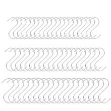 S Shape Hook Stainless Steel Clothes Bag Towel Hanger Multifunctional Kitchen Bedroom Railing S Shape Hanger Hook