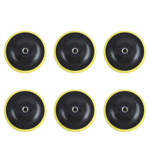 6X Angle Grinder Sanding Polishing Hook and Loop Backing Pad 4 inch Dia