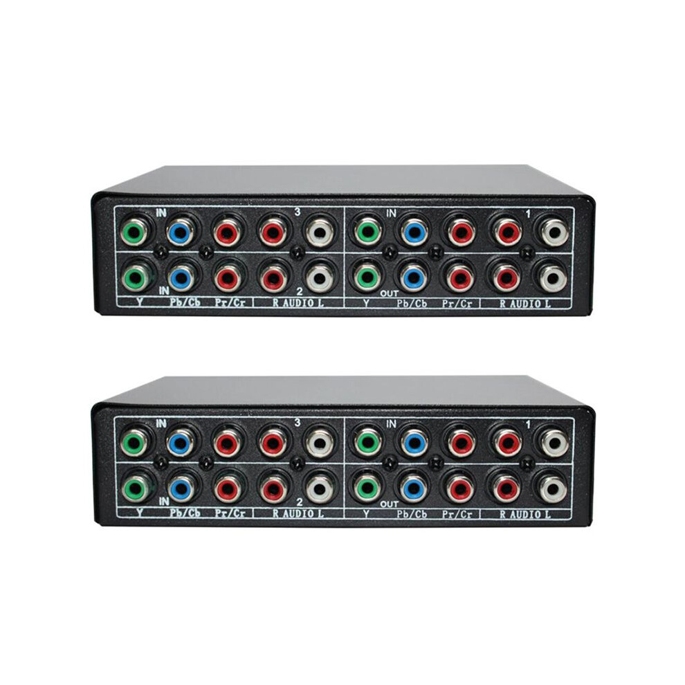 2X Rgb Component Selector 5 Rca 3-Way Ypbpr Cable Component Av Switcher For Ps2 Dvd Player Tv 4711519417659