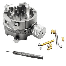 High Quality Watch Movement Holder for ETA 7750 7751 7753 / SW500 13 1/4 Adjusting Screws Watch Repair Tool 0.8MM Punch