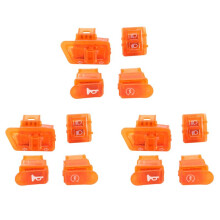 12x BotóN de Interruptor de Bocina de Motocicleta BotóN de Interruptor de SeñAl de BotóN de Inicio para DIO ZX AF27 AF28 AF34 AF35 Naranja