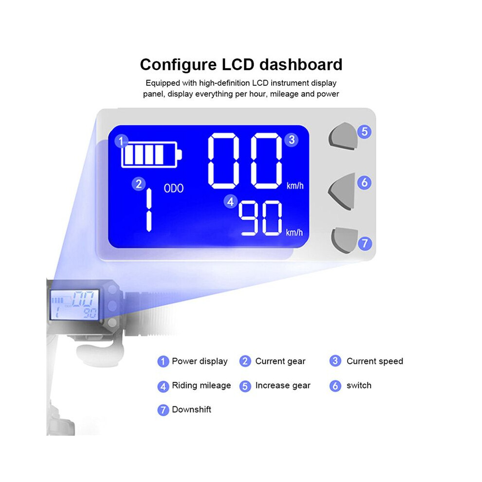 2X 36V 350W Folding Scooter Controller Kit Electric Scooter Controller Lcd Display Brake Accelerator Throttle Set 6031093228211