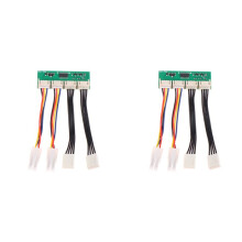2X 12V 4-i-1 Fyrkantig 4Pin Fan Simulator Emulator Special för  S19k Pro Fan Spoofer Dummer