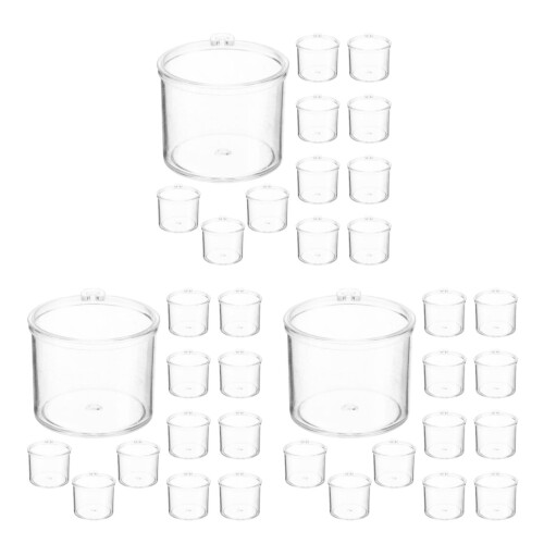 60Pcs Mini Copos Transparente Para Artesanato DIY Casa De 1