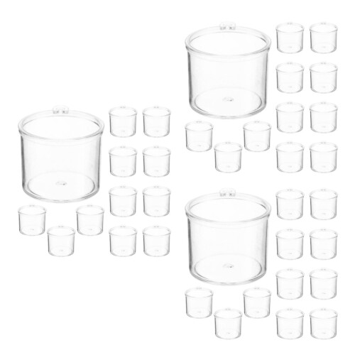 60Pcs Mini Copos Transparente Para Artesanato DIY Casa De 2