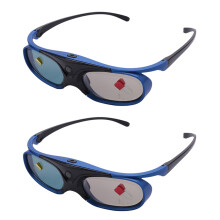 2X Occhiali 3D Ricaricabile DLP Link Occhiali Otturatore Attivo per Xgimi Z3 / Z4 / Z6 / H1 / H2 Dadi G1 / P2