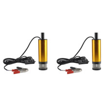2X Car Electric Fuel Pump 12V 51mm for Automatic Pumping Water Submersible 12L/Min Fuel Transfer Pump Aluminum