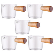 5Pcs Sauce Dish with Handle Dipping Bowl Glass Bowls Sauce Dish Seasoning Dish Saucer Appetizer Plates Tableware