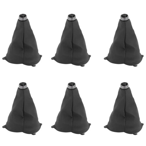 6X Car Manual Leather Gear Shifting Dust Boot for   Si 2006 2007 2008 2009 2010 2011